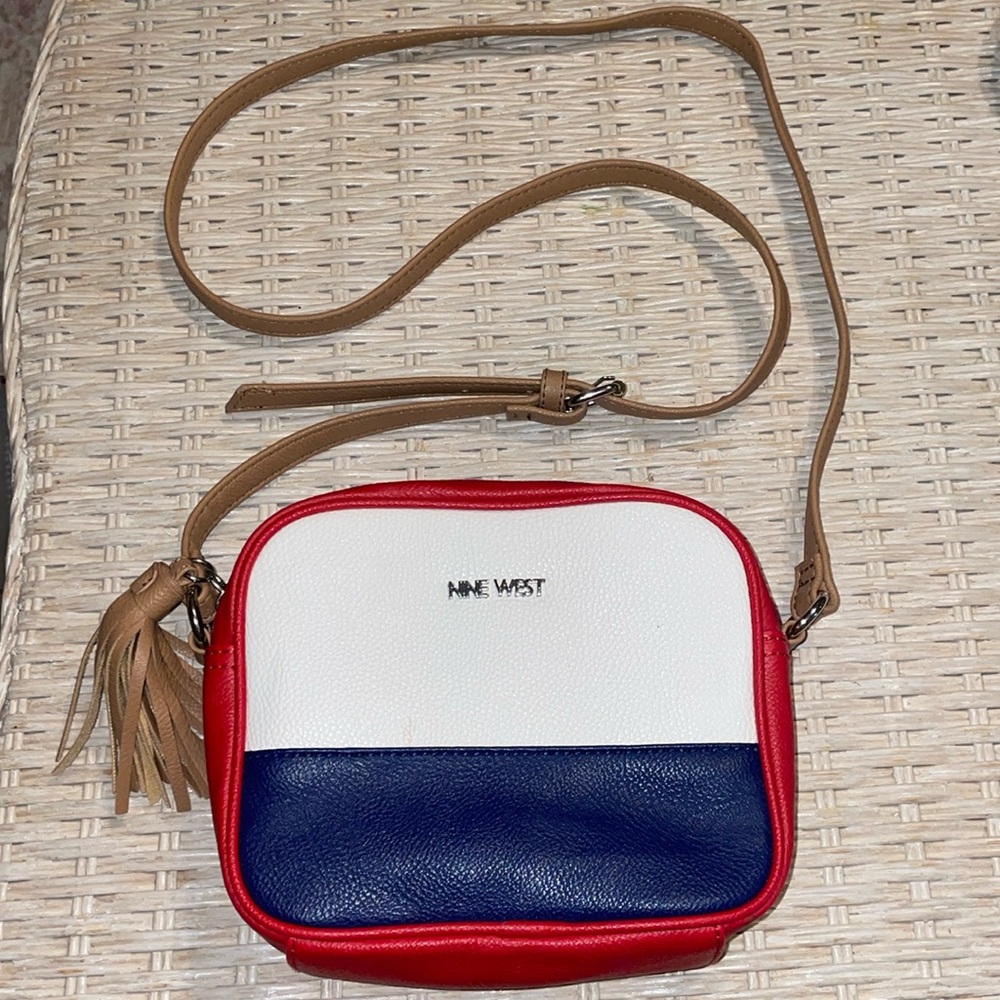 Nine West Red and White Crossbody Bag